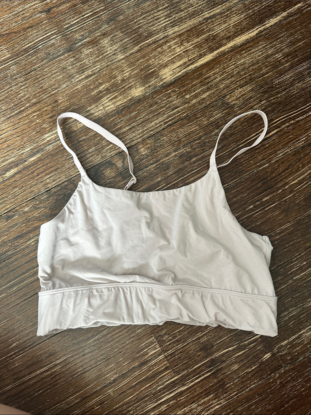 Light Pink Seamless Bralette with Adjustable Straps